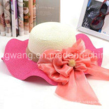 Customized Fashion Lady Straw Hat, Summer Sports Baseball Cap